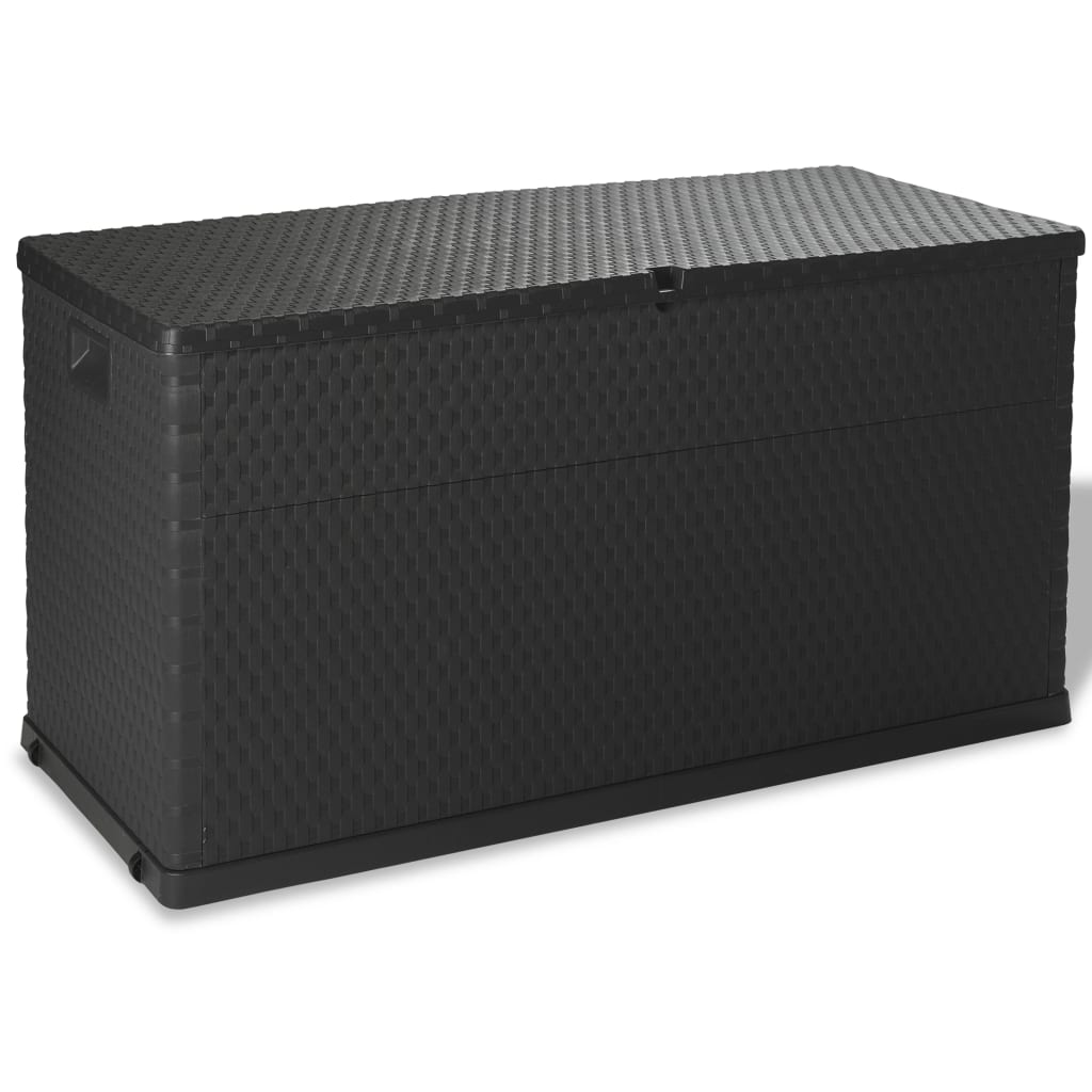 Tuinbox 120X56X63 Cm Polypropeen Rattan Antracietkleurig