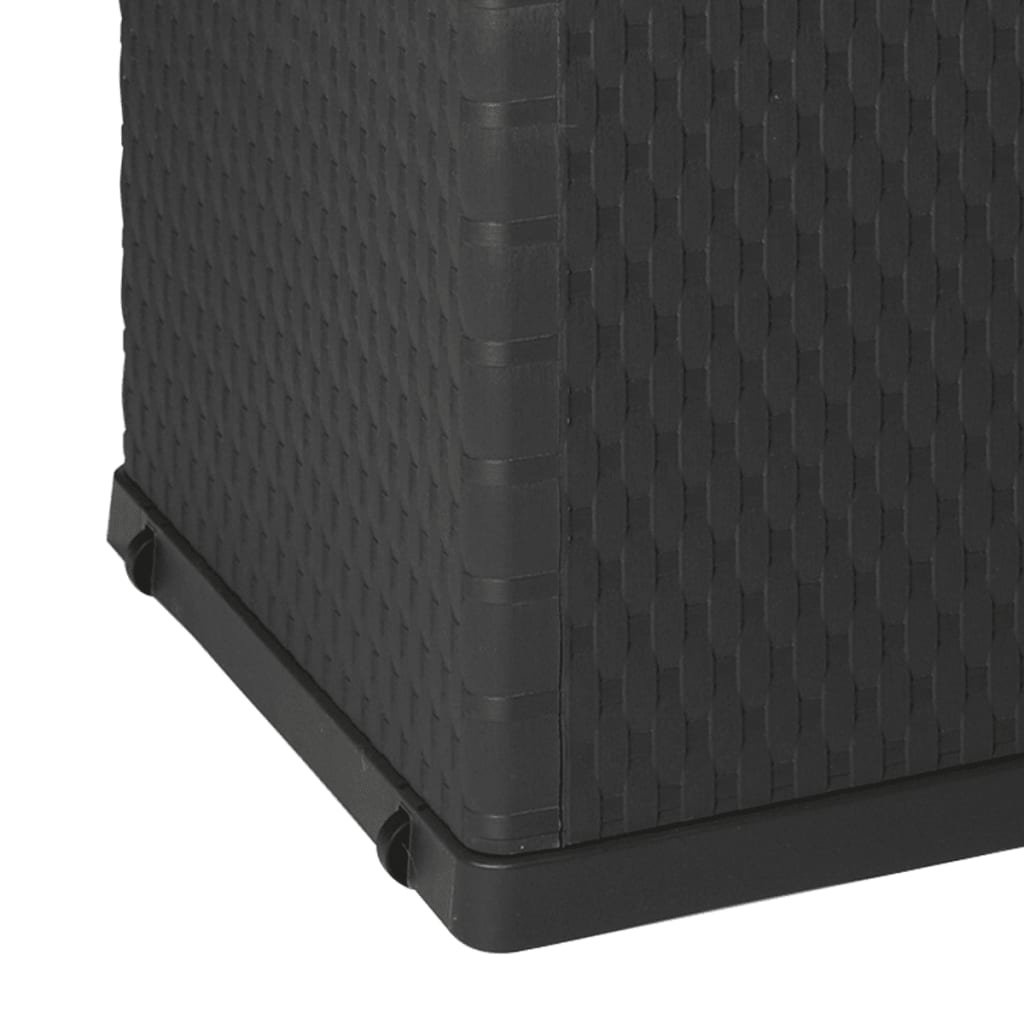 Tuinbox 120X56X63 Cm Polypropeen Rattan Antracietkleurig