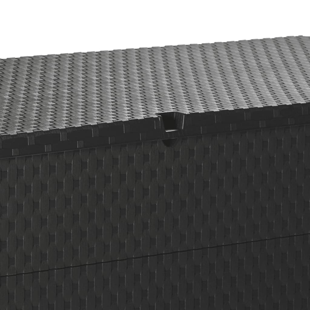 Tuinbox 120X56X63 Cm Polypropeen Rattan Antracietkleurig