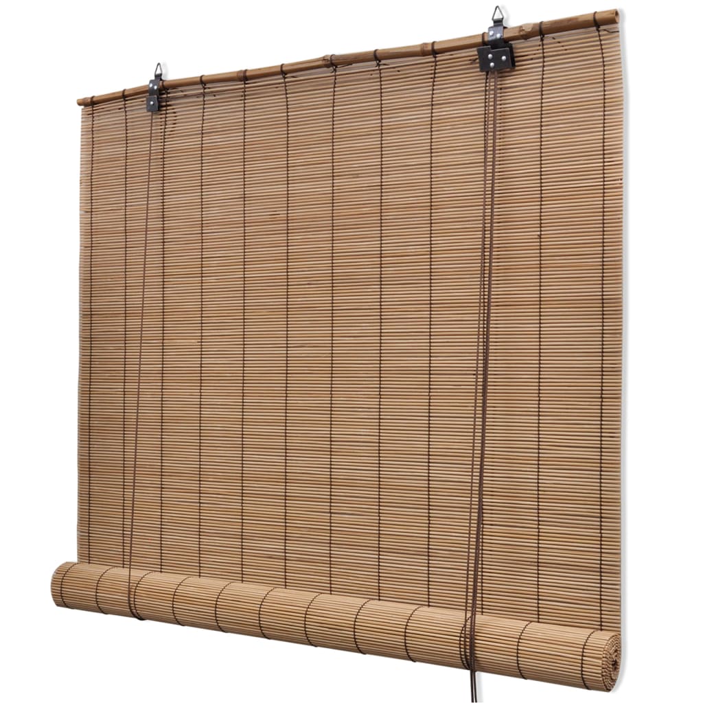 Rolgordijn 80X220 Cm Bamboe Bruin