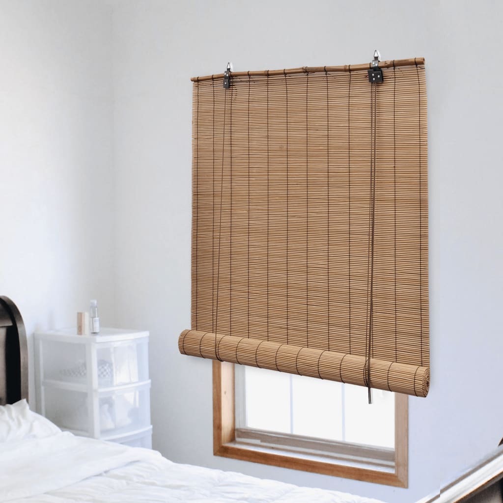 Rolgordijn 80X220 Cm Bamboe Bruin