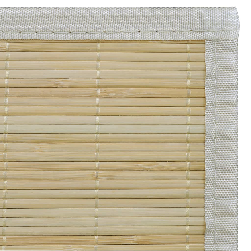 Tapijt 160X230 Cm Bamboe Natuurlijk