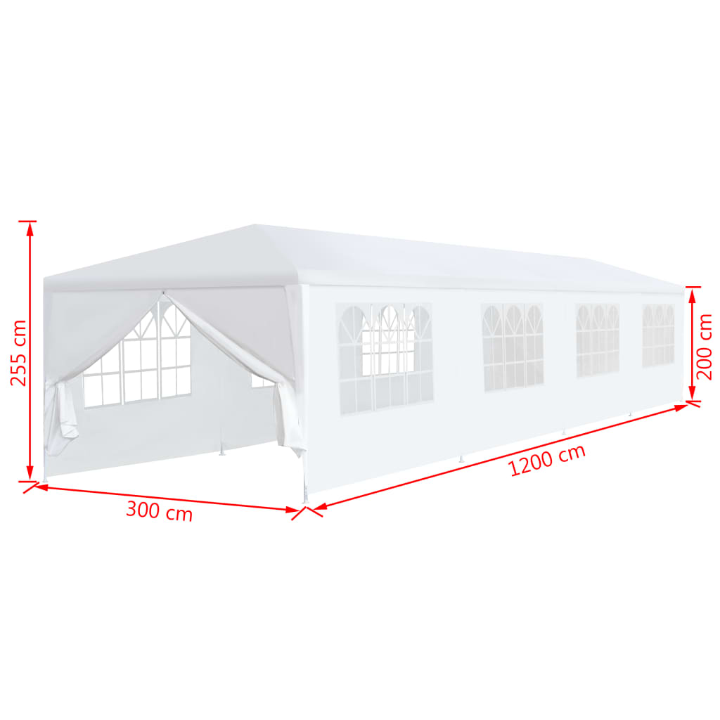 Partytent 3X12 M Wit