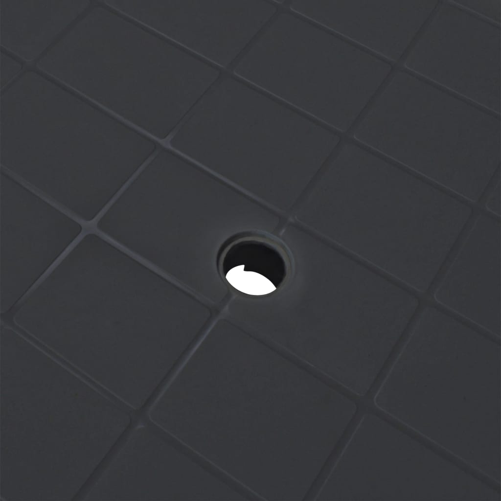 3-teiliges Bistroset Kunststoff Anthrazit