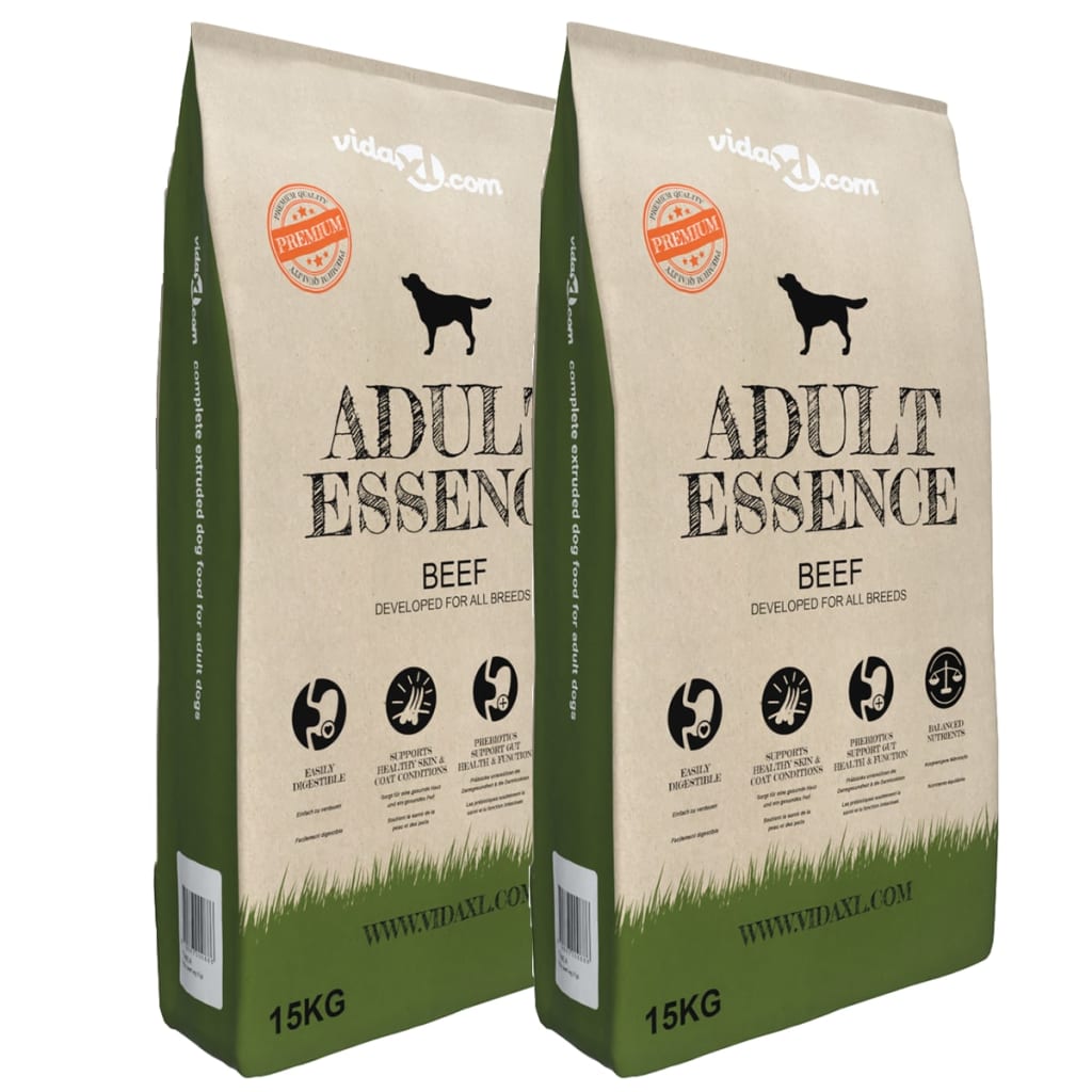 Premium Hondenvoer Droog Adult Essence Beef 30 Kg 2 St