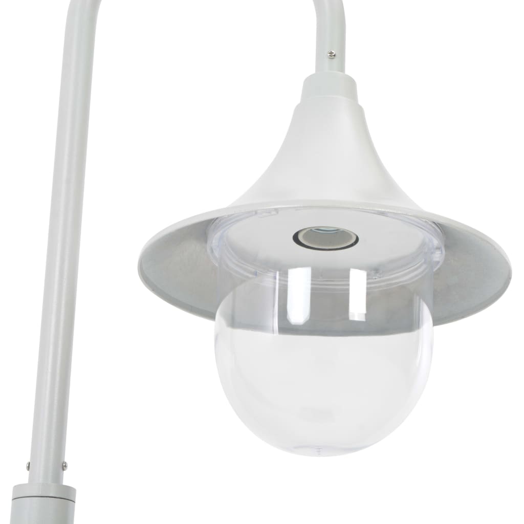 Paalverlichting Tuin E27 120 Cm Aluminium Wit