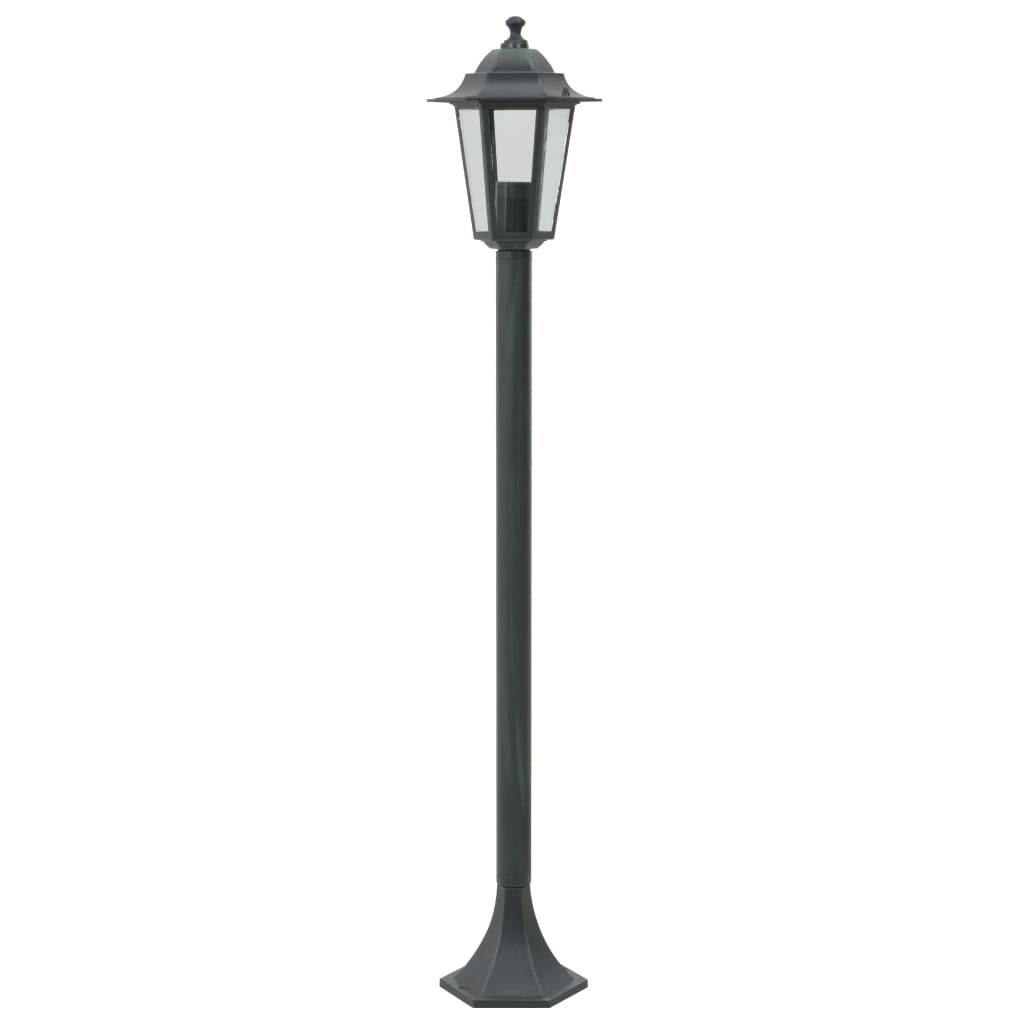 Paalverlichting Voor Tuin E27 110 Cm Aluminium Donkergroen 6 St