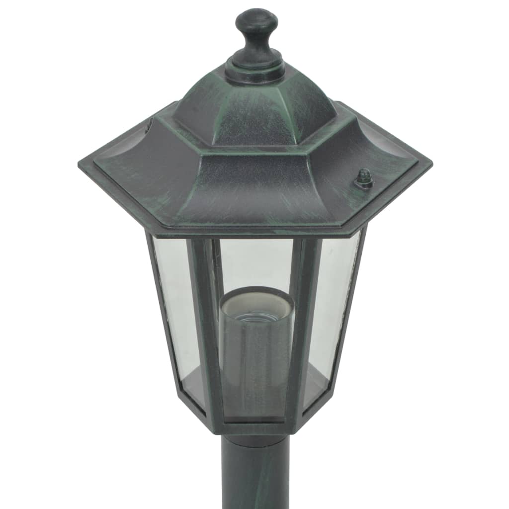 Paalverlichting Voor Tuin E27 110 Cm Aluminium Donkergroen 6 St