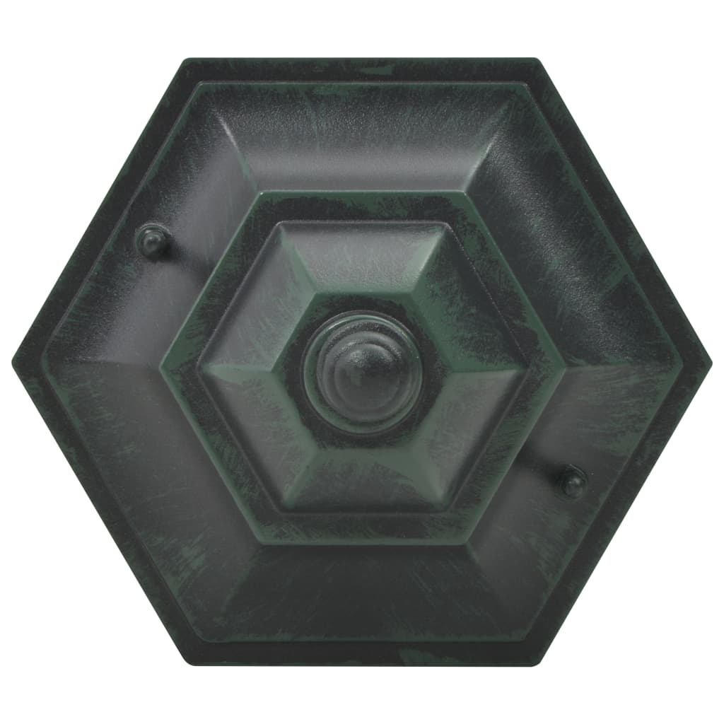 Paalverlichting Voor Tuin E27 110 Cm Aluminium Donkergroen 6 St