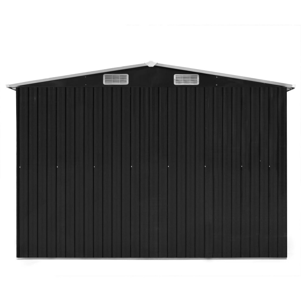Tuinschuur 257X298X178 Cm Metaal Antracietkleurig