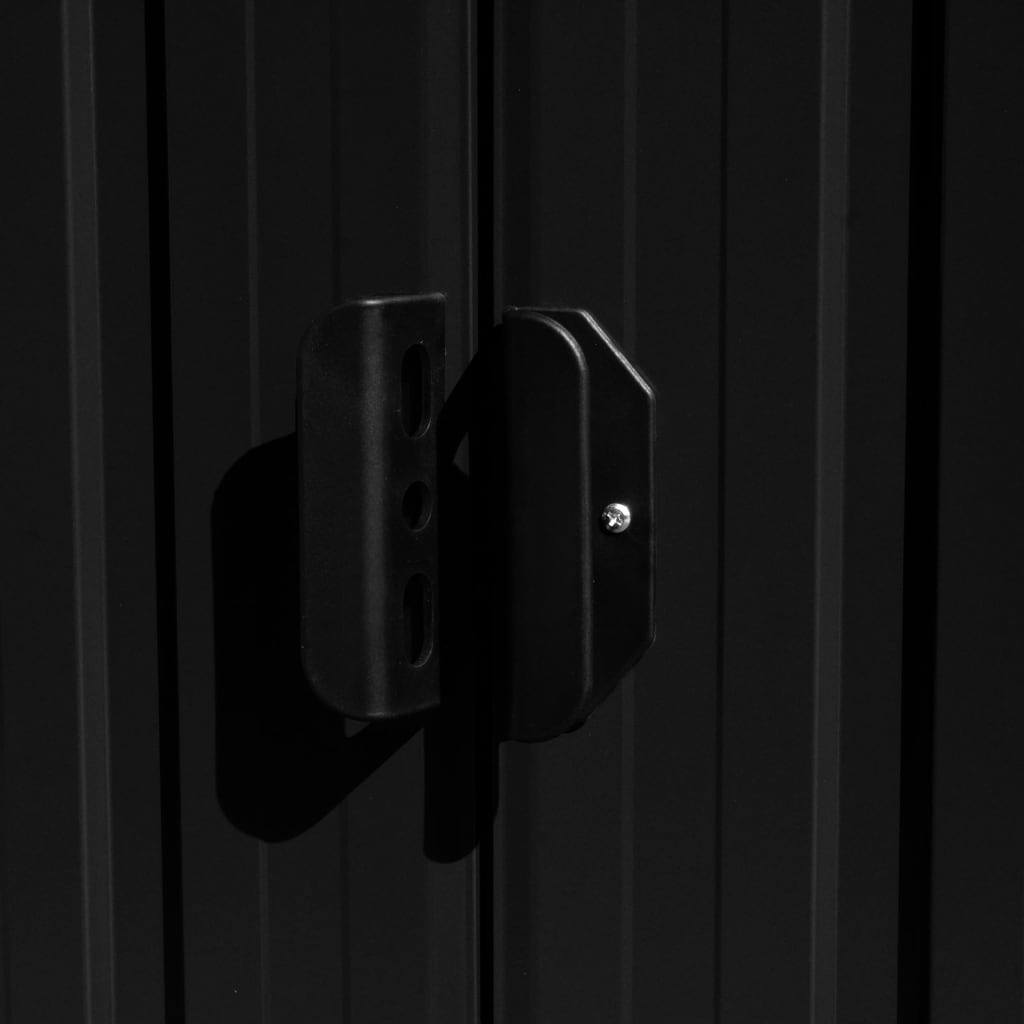 Tuinschuur 257X392X181 Cm Metaal Antracietkleurig