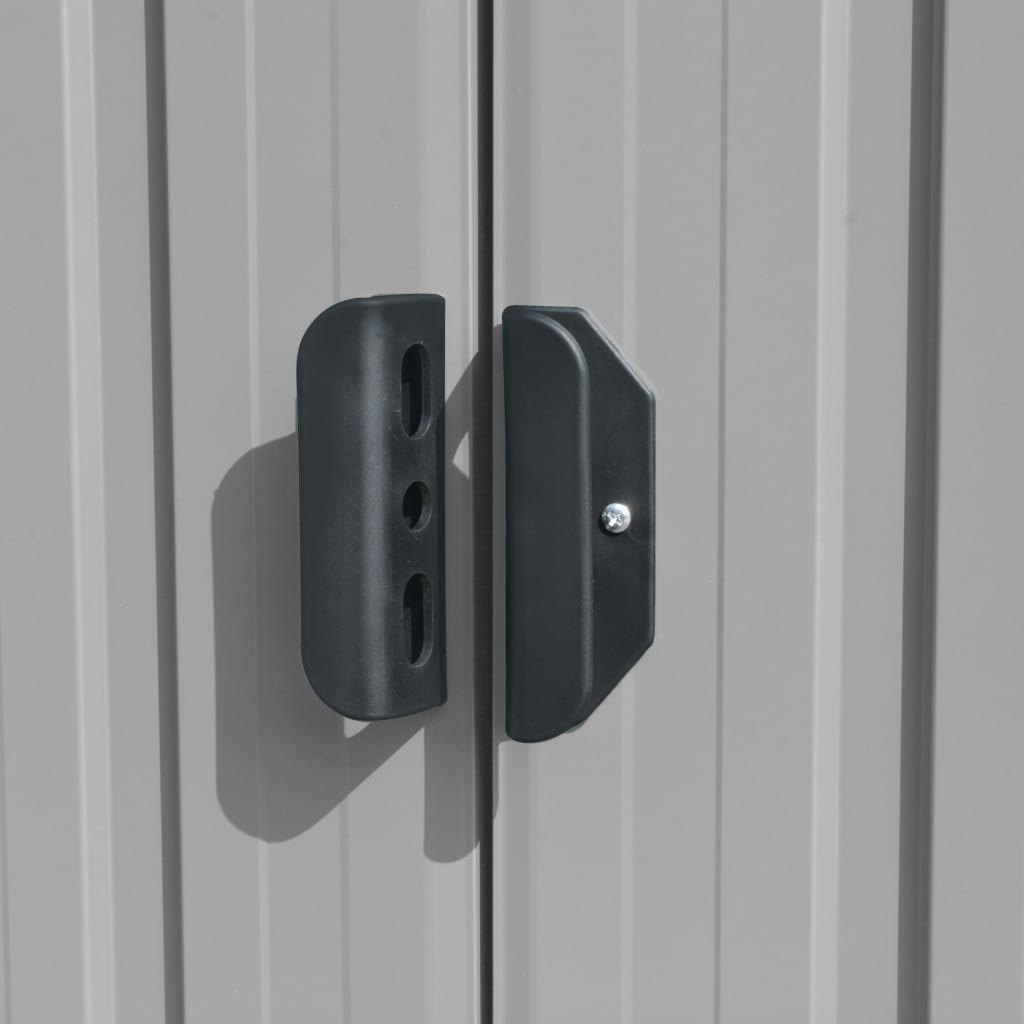 Tuinschuur 257X489X181 Cm Metaal Grijs