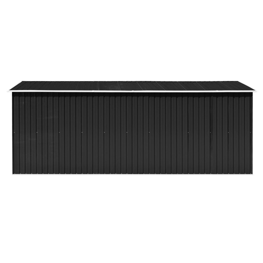 Tuinschuur 257X489X181 Cm Metaal Antracietkleurig