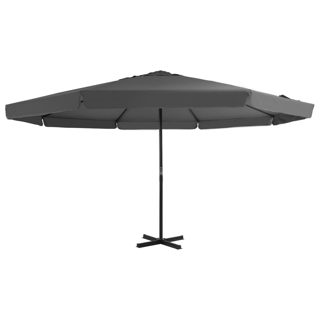 Sonnenschirm mit Aluminiumstange 500 cm Anthrazit