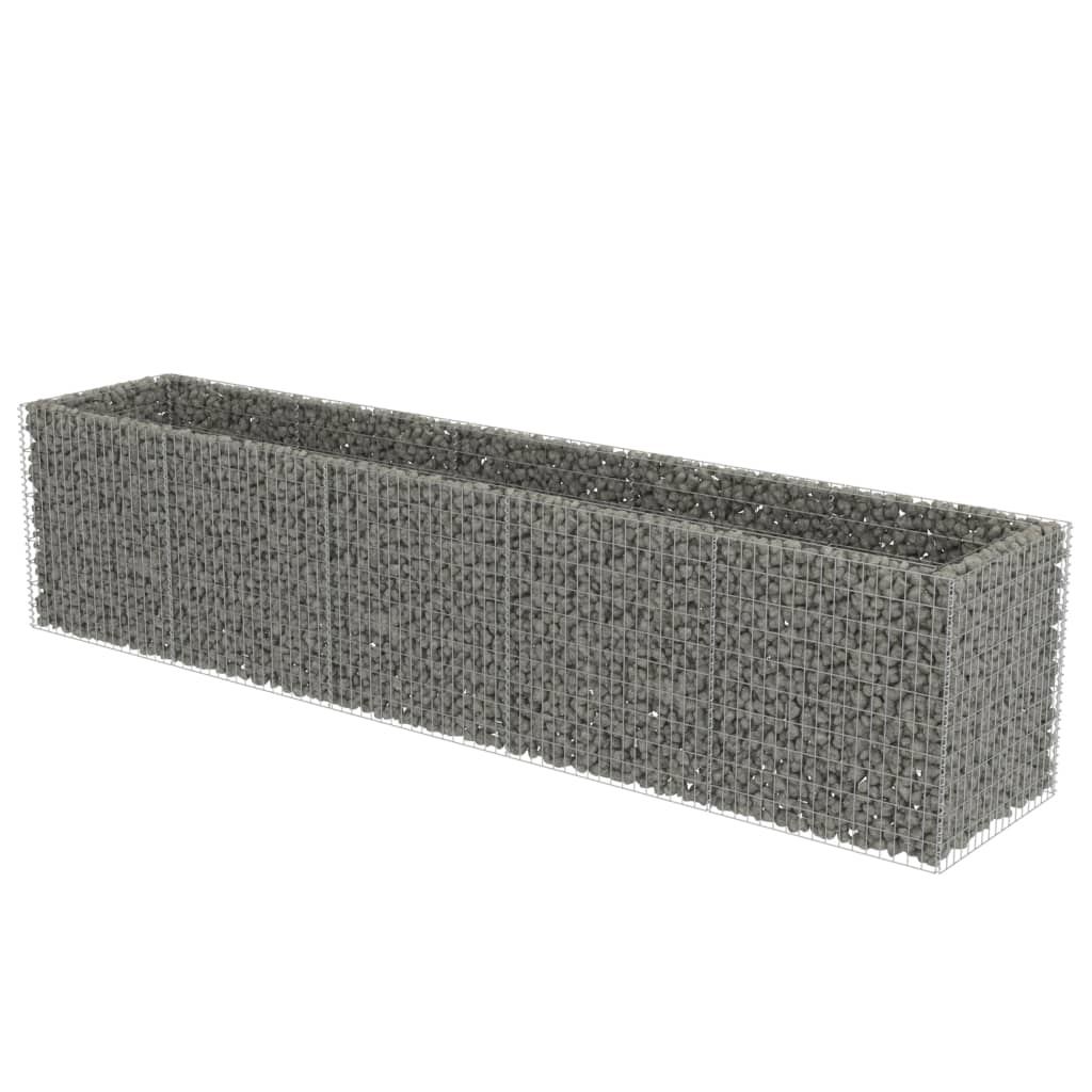 Gabion Plantenbak Verhoogd 450X90X100 Cm Gegalvaniseerd Staal