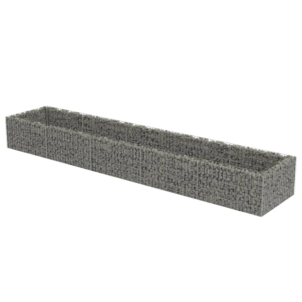 Gabion Plantenbak Verhoogd 450X90X50 Cm Gegalvaniseerd Staal