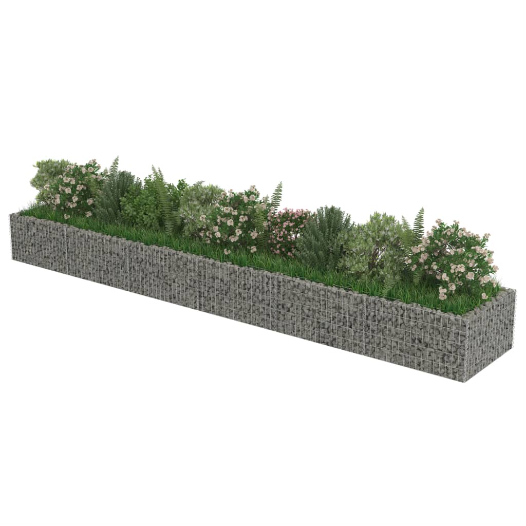 Gabion Plantenbak Verhoogd 540X90X50 Cm Gegalvaniseerd Staal