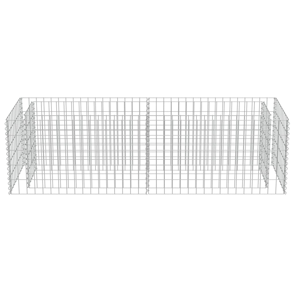 Gabion Plantenbak Verhoogd 180X50X50 Cm Gegalvaniseerd Staal