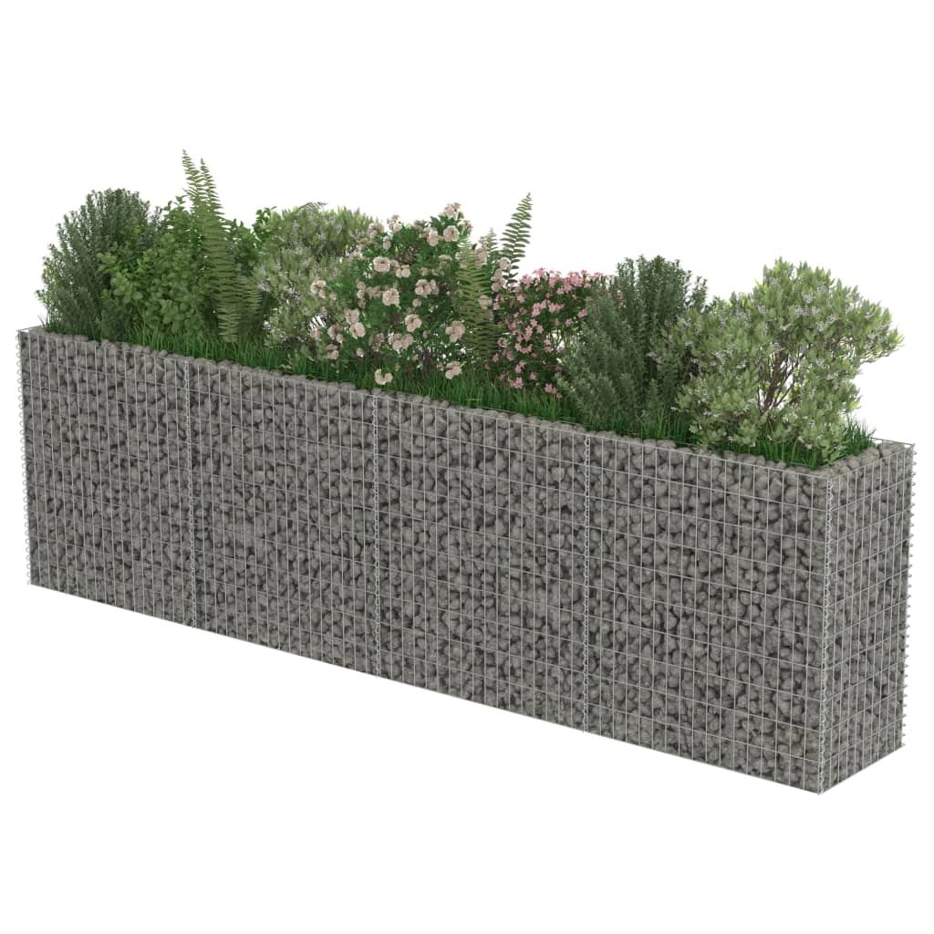 Gabion Plantenbak Verhoogd 360X50X100 Cm Gegalvaniseerd Staal