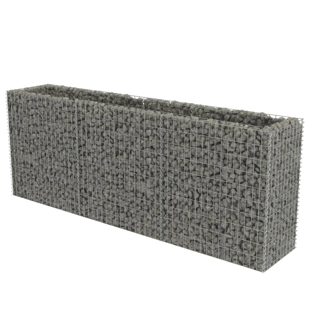 Gabion Plantenbak Verhoogd 270X50X100 Cm Gegalvaniseerd Staal