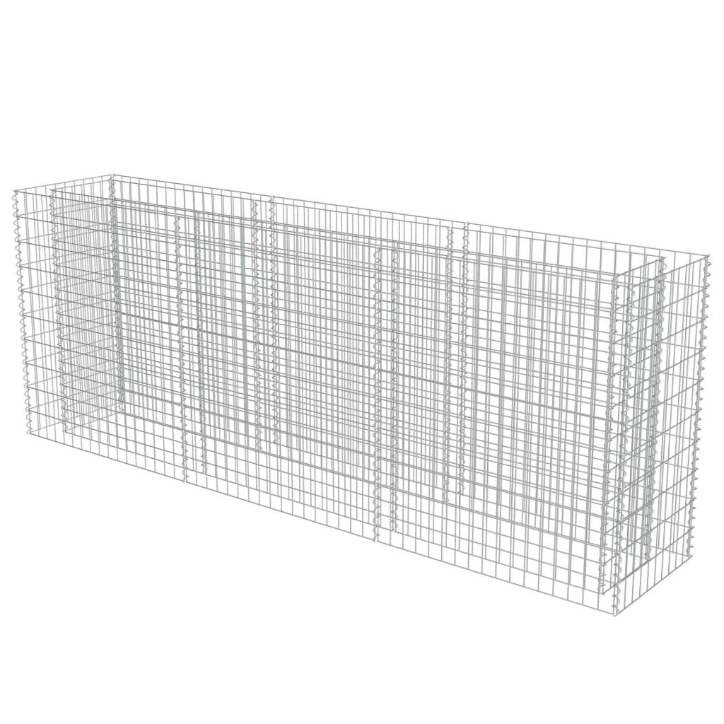 Gabion Plantenbak Verhoogd 270X50X100 Cm Gegalvaniseerd Staal