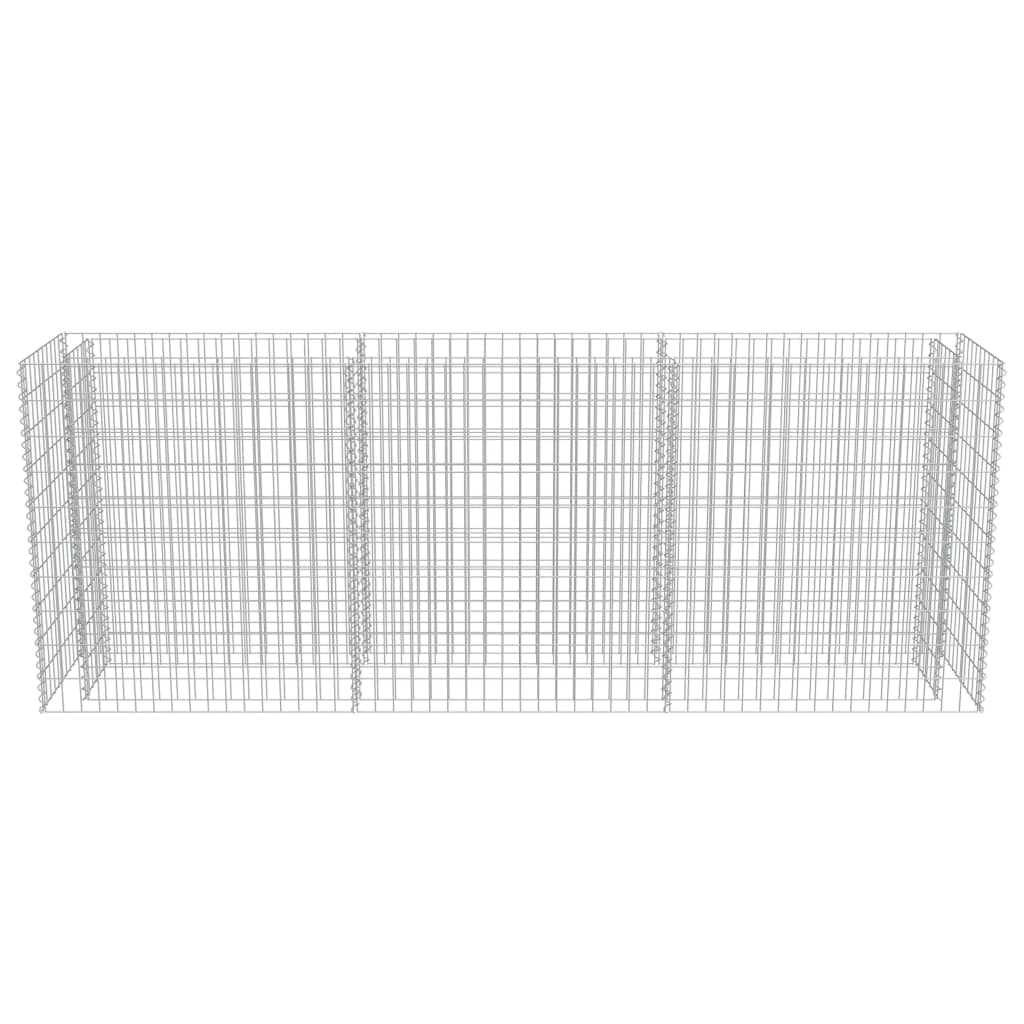 Gabion Plantenbak Verhoogd 270X50X100 Cm Gegalvaniseerd Staal