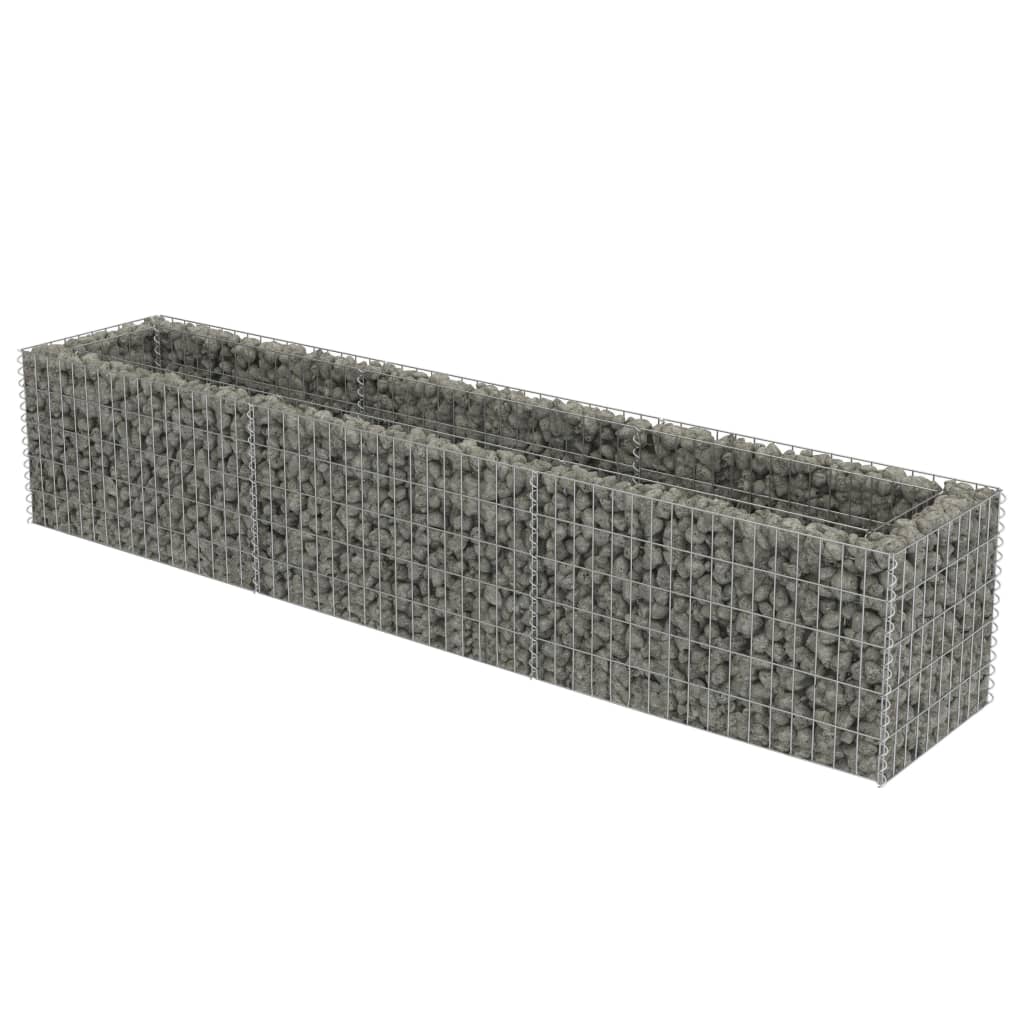 Gabion Plantenbak Verhoogd 270X50X50 Cm Gegalvaniseerd Staal