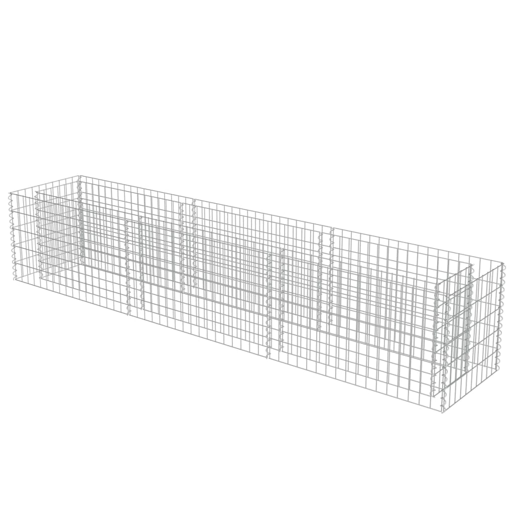 Gabion Plantenbak Verhoogd 270X50X50 Cm Gegalvaniseerd Staal