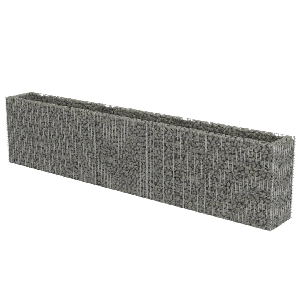 Gabion Plantenbak Verhoogd 450X50X100 Cm Gegalvaniseerd Staal