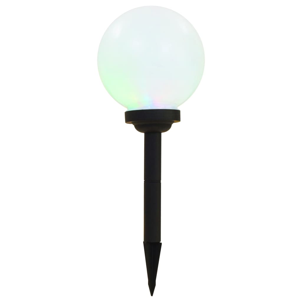 Led-Solarlampen Rond 20 Cm Rgb 3 St