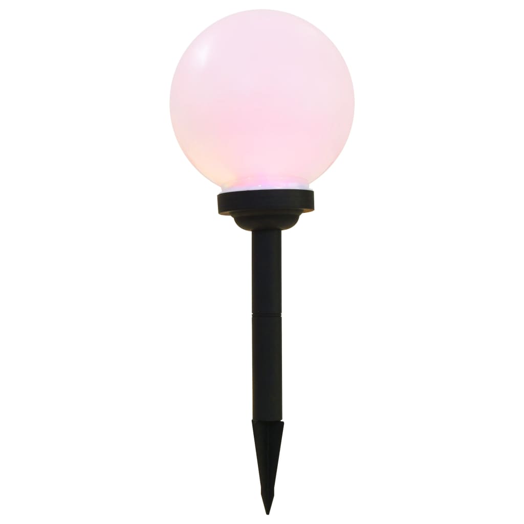 Led-Solarlampen Rond 20 Cm Rgb 3 St