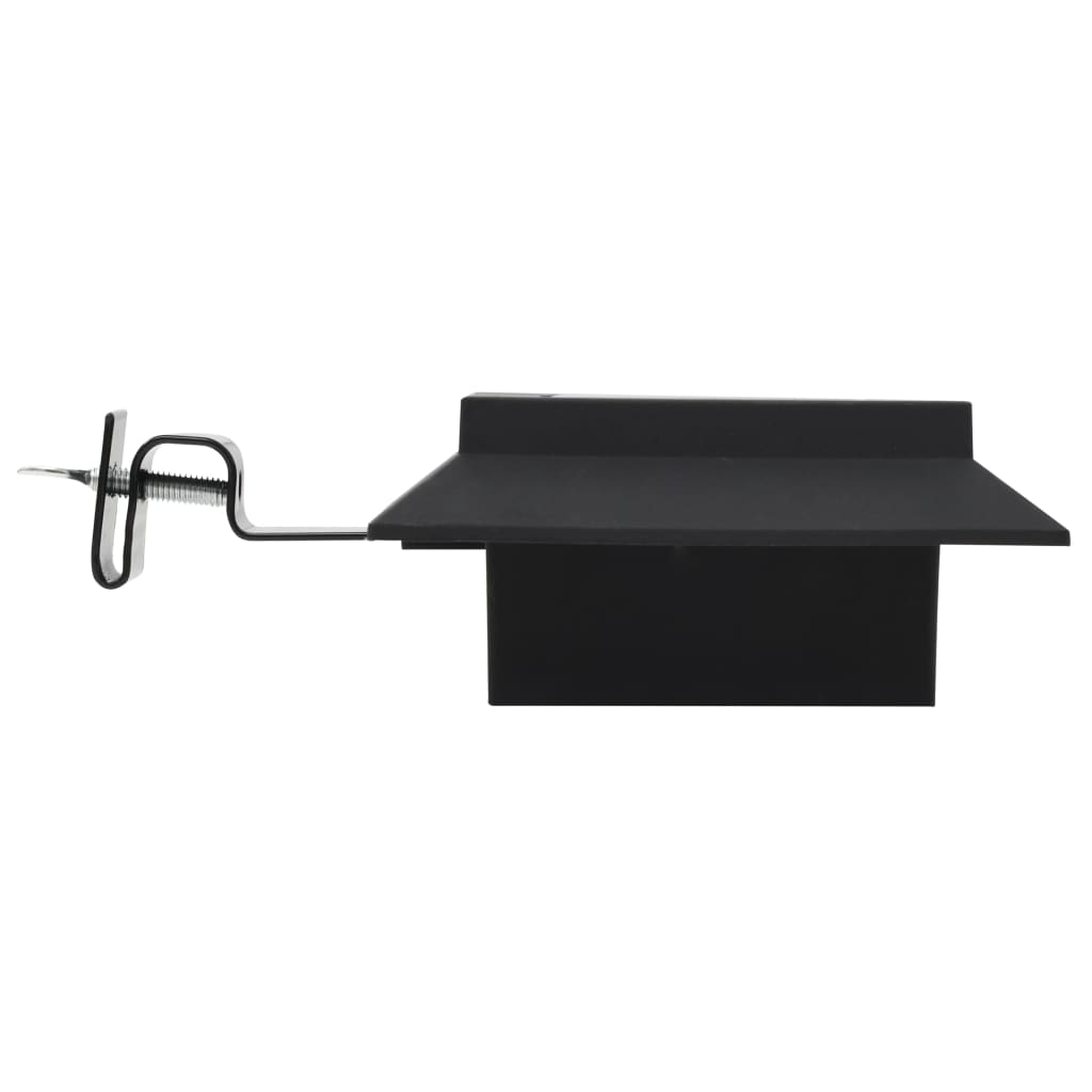 LED Solarlampen Quadrat 12 cm Schwarz 6 Stk