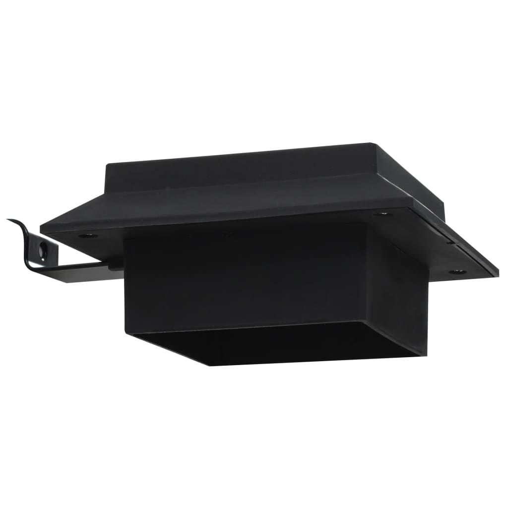 LED Solarlampen Quadrat 12 cm Schwarz 6 Stk