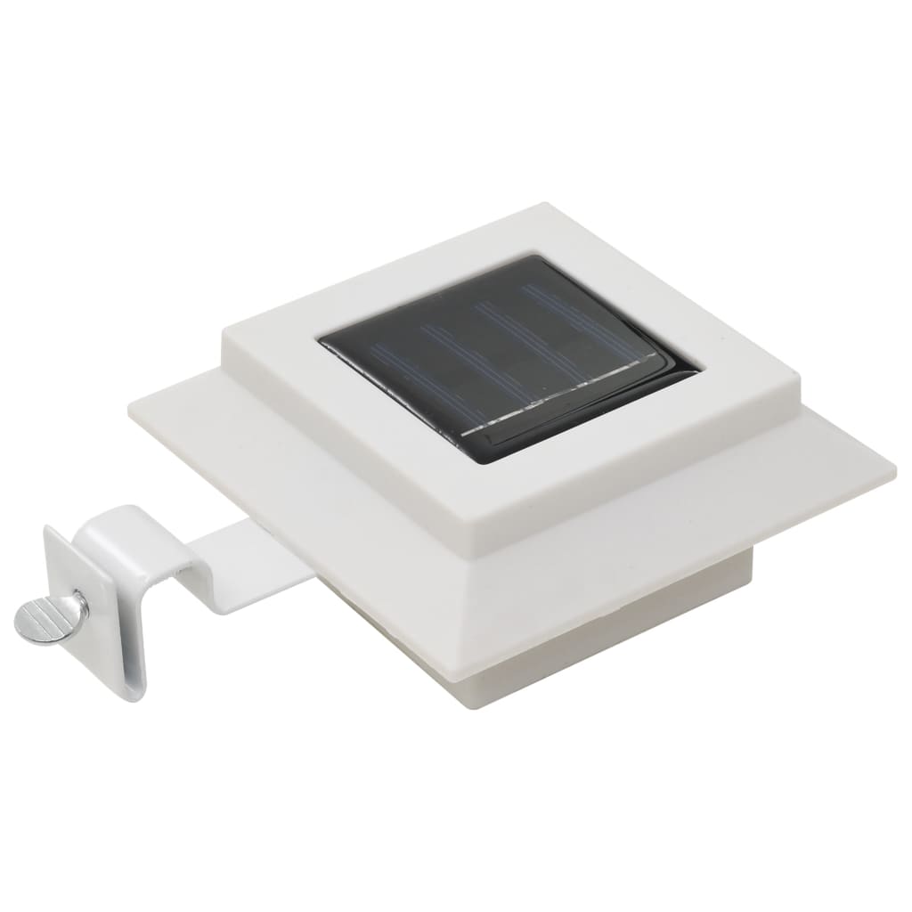 Led-Solarlampen Vierkant 12 Cm Wit 6 St