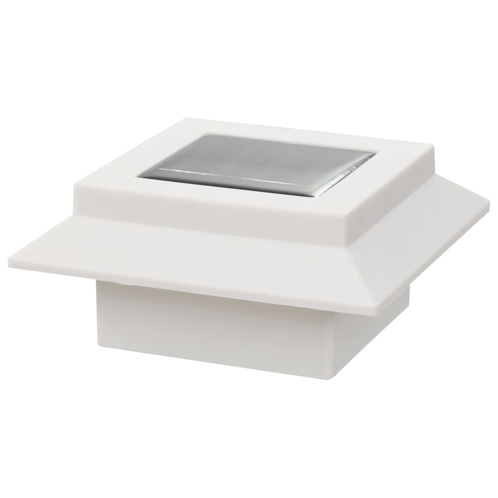 Led-Solarlampen Vierkant 12 Cm Wit 6 St