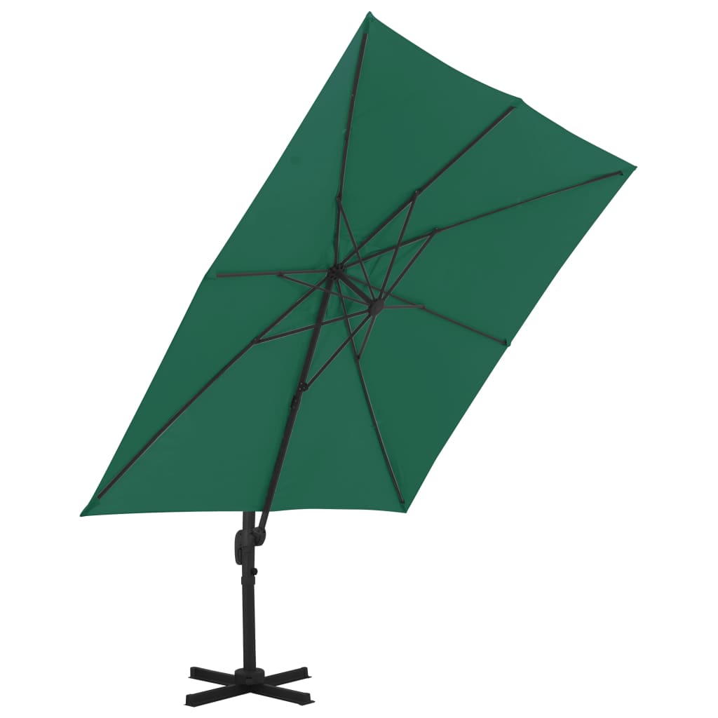 Zweefparasol Met Aluminium Paal 300X300 Cm Groen