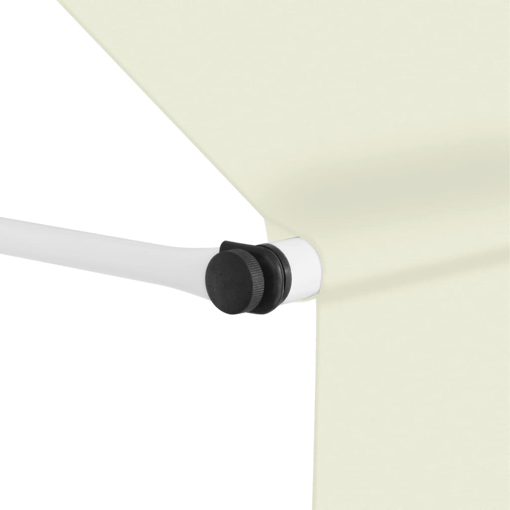 Manuell ausziehbare Markise 350 cm Creme