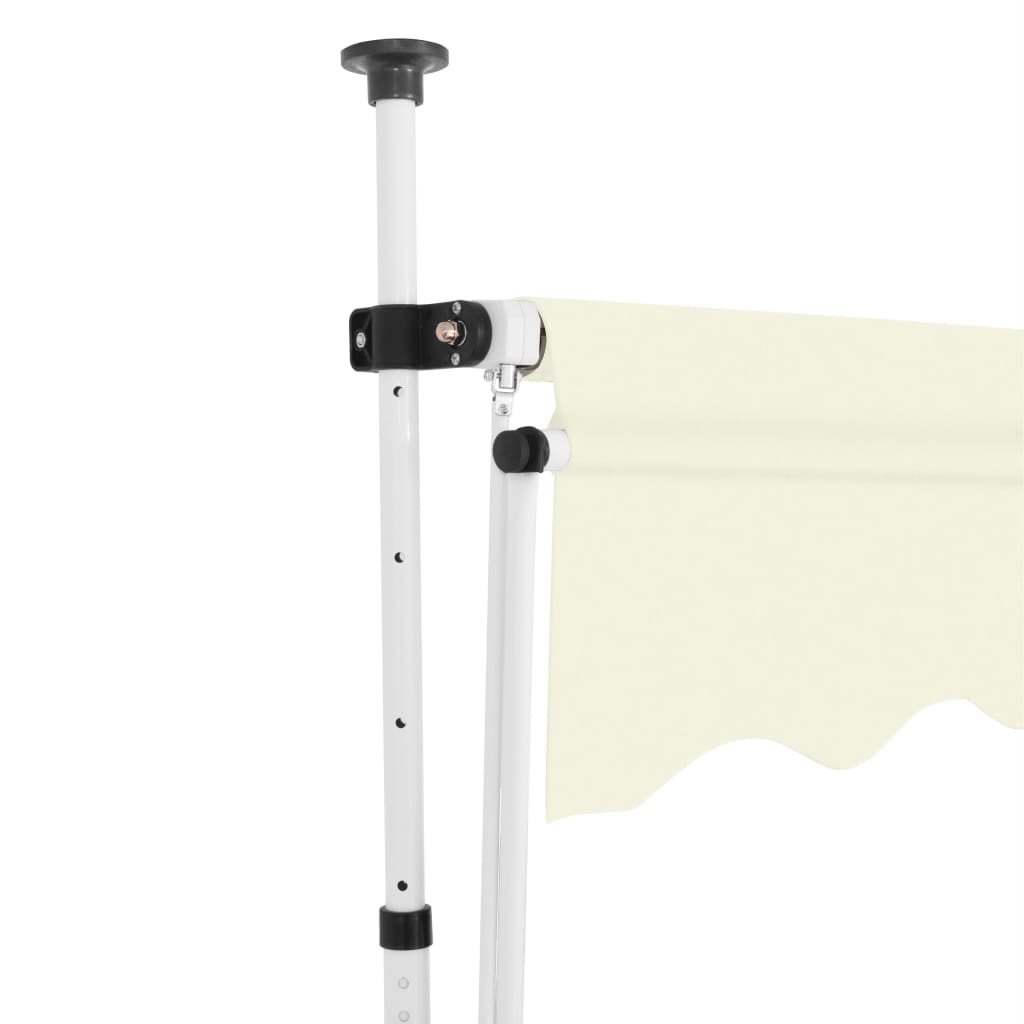 Manuell ausziehbare Markise 350 cm Creme