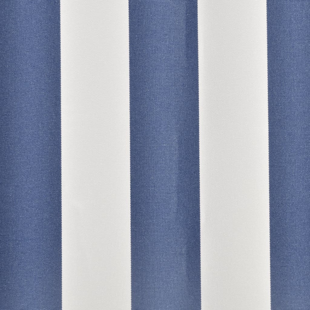 Luifeldoek 450X300 Cm Canvas Blauw En Wit