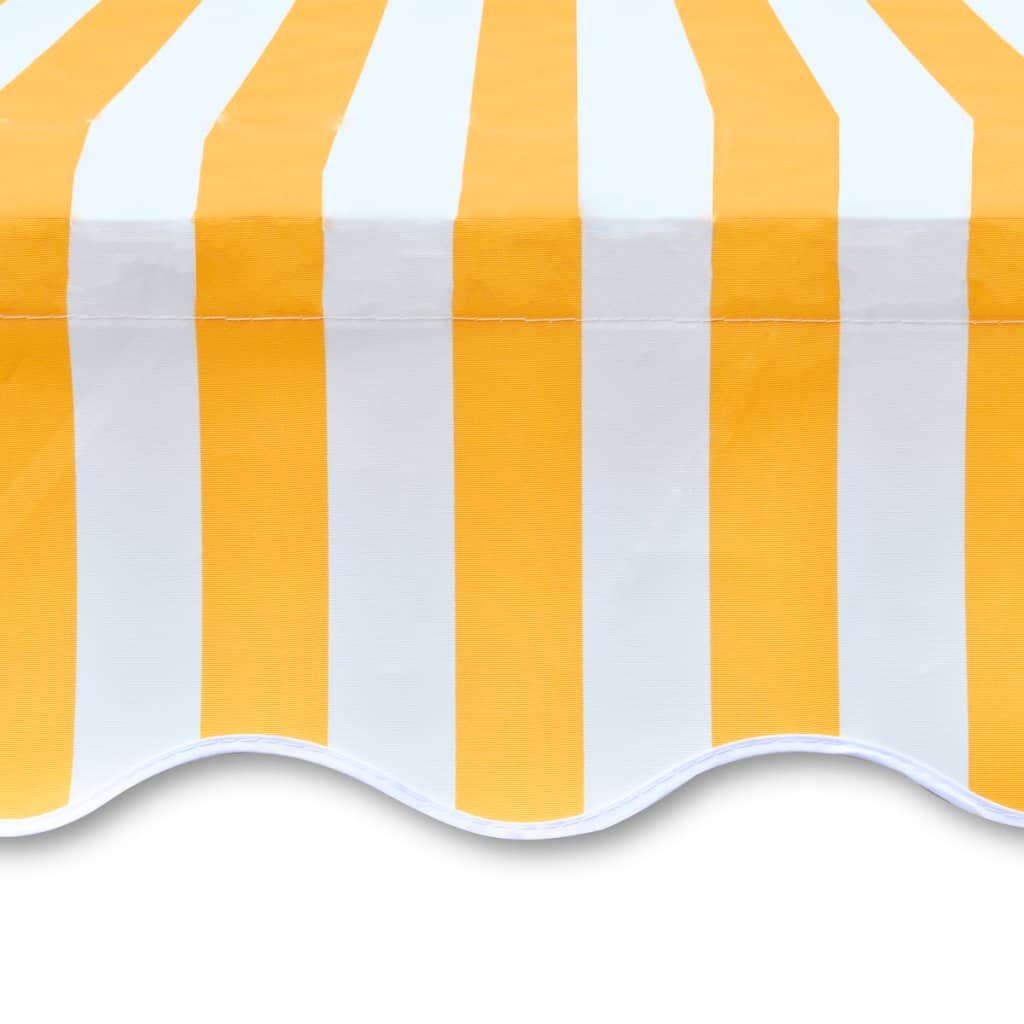 Luifeldoek 350X250 Cm Canvas Oranje En Wit