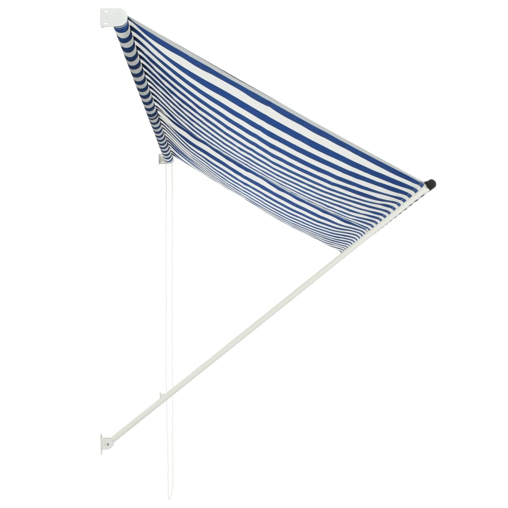 Luifel Uittrekbaar 250X150 Cm Blauw En Wit