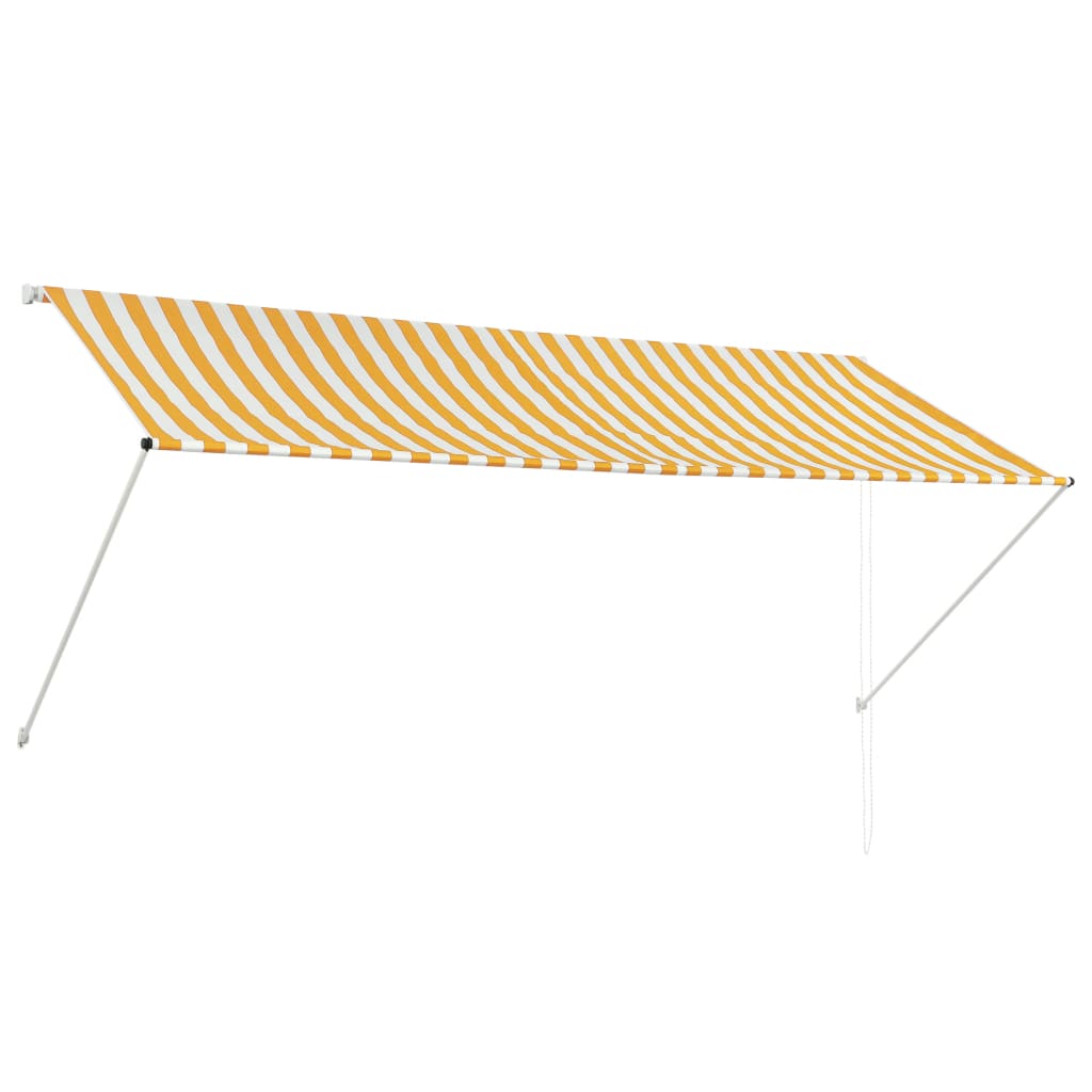 Luifel Uittrekbaar 300X150 Cm Geel En Wit
