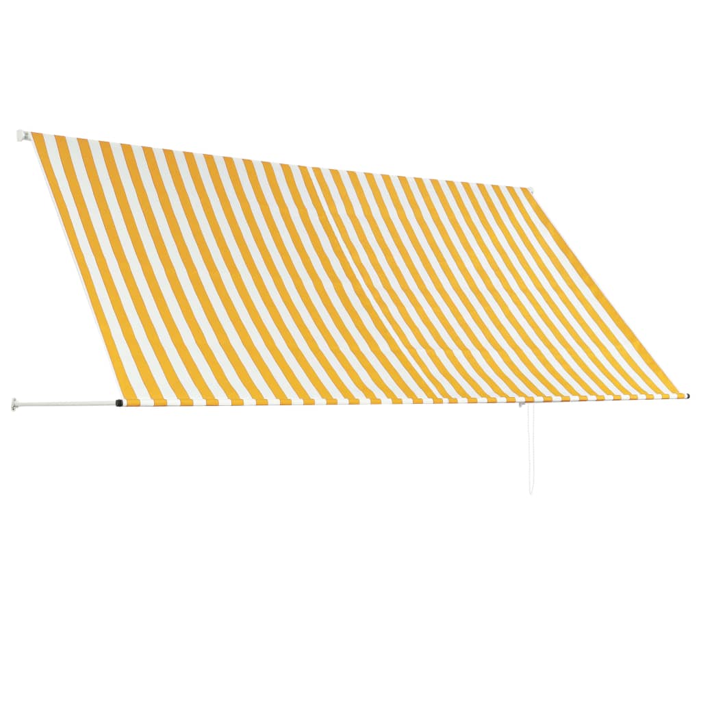 Luifel Uittrekbaar 300X150 Cm Geel En Wit