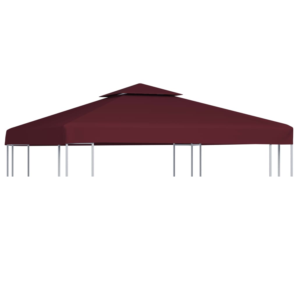 Prieeldak 2-Laags 3X3M 310 G/M² Bordeaux