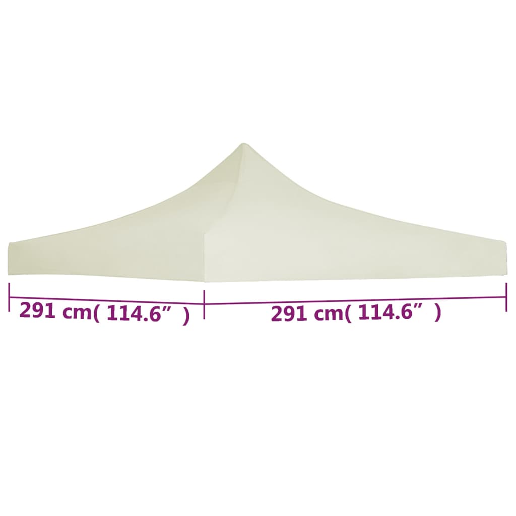Partytentdak 3X3 M Crème