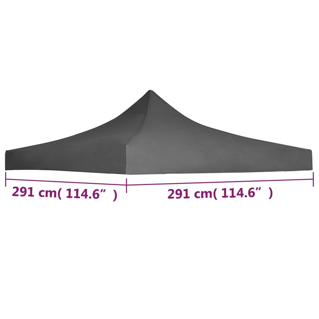 Partytentdak 3X3 M Antracietkleurig