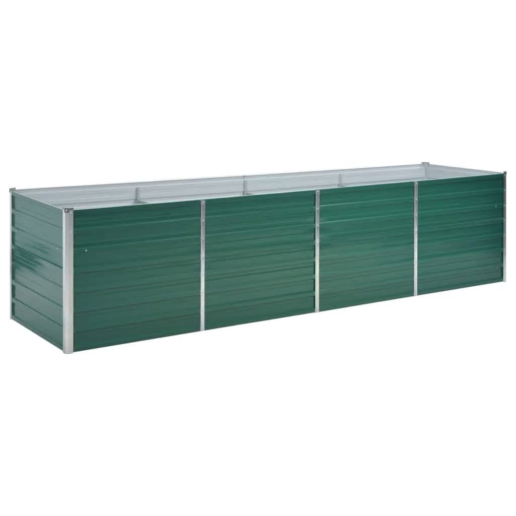 Plantenbak Verhoogd 320X80X77 Cm Gegalvaniseerd Staal Groen