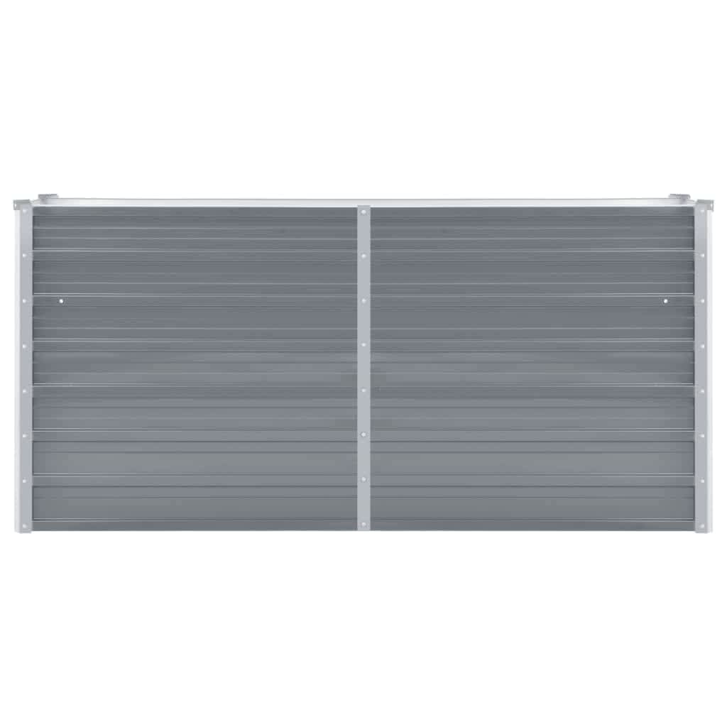 Plantenbak Verhoogd 160X40X77 Cm Gegalvaniseerd Staal Grijs