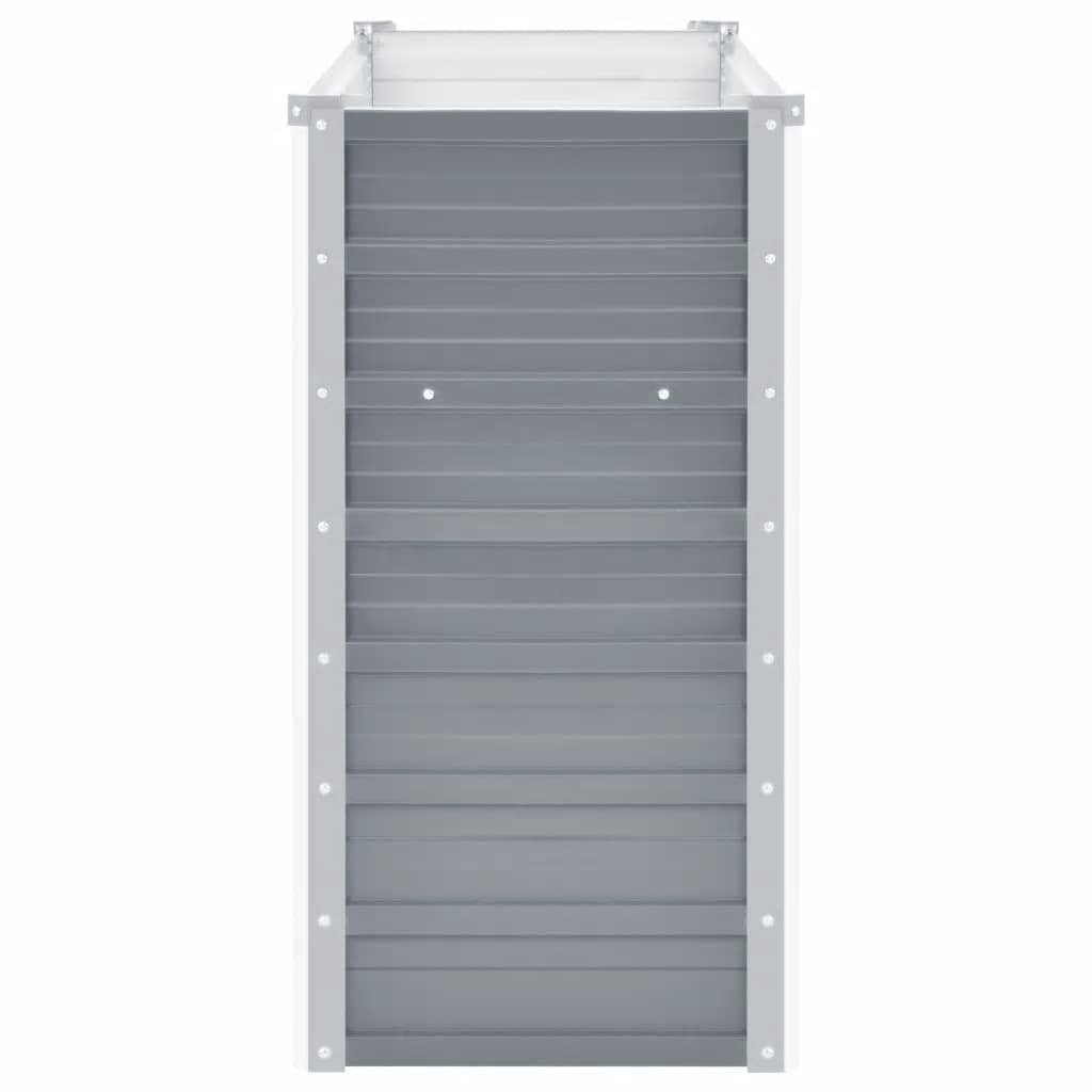 Plantenbak Verhoogd 160X40X77 Cm Gegalvaniseerd Staal Grijs