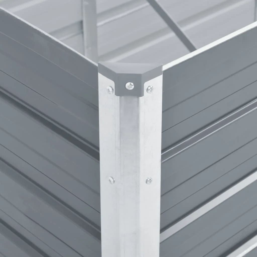 Plantenbak Verhoogd 160X40X77 Cm Gegalvaniseerd Staal Grijs